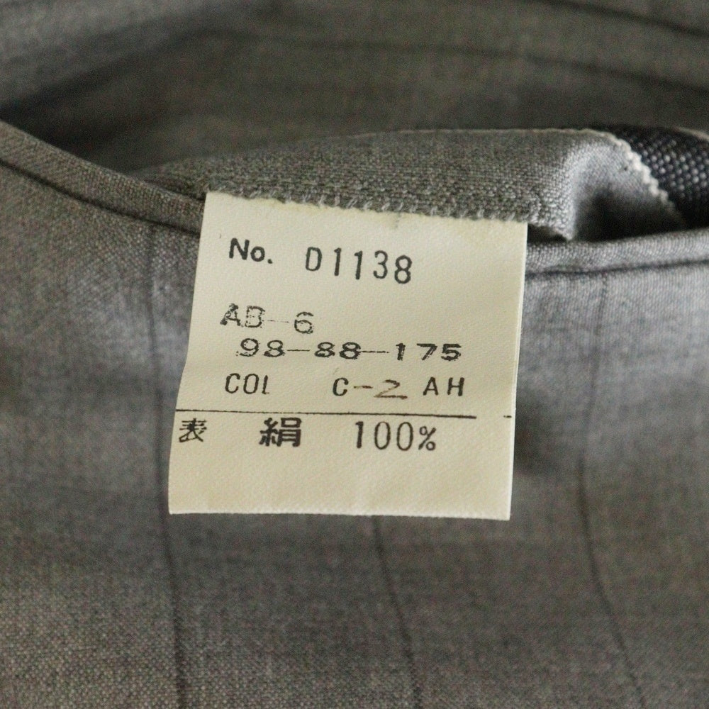 Christian Dior MONSIEUR(クリスチャンディオールムッシュ) ストライプ シルク スラックスパンツ グレー