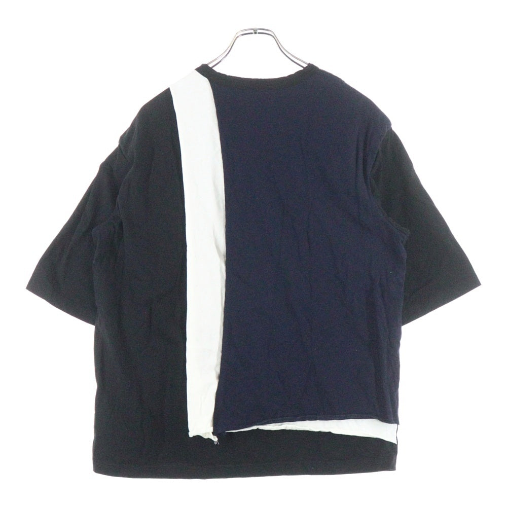 s'yte(サイト) 25SS TRIPLE LAYERED トリプル レイヤード クルーネック 半袖Tシャツ カットソー ブラック UT-T19-806