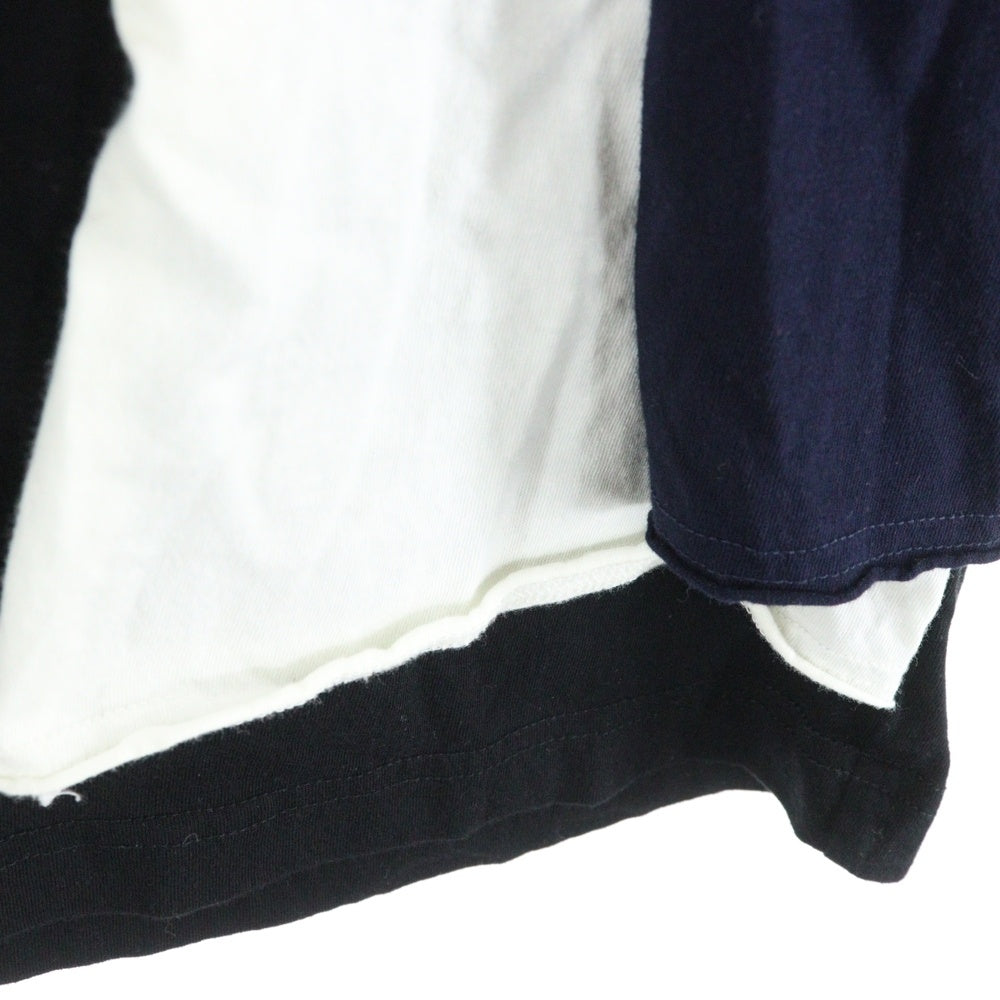s'yte(サイト) 25SS TRIPLE LAYERED トリプル レイヤード クルーネック 半袖Tシャツ カットソー ブラック UT-T19-806