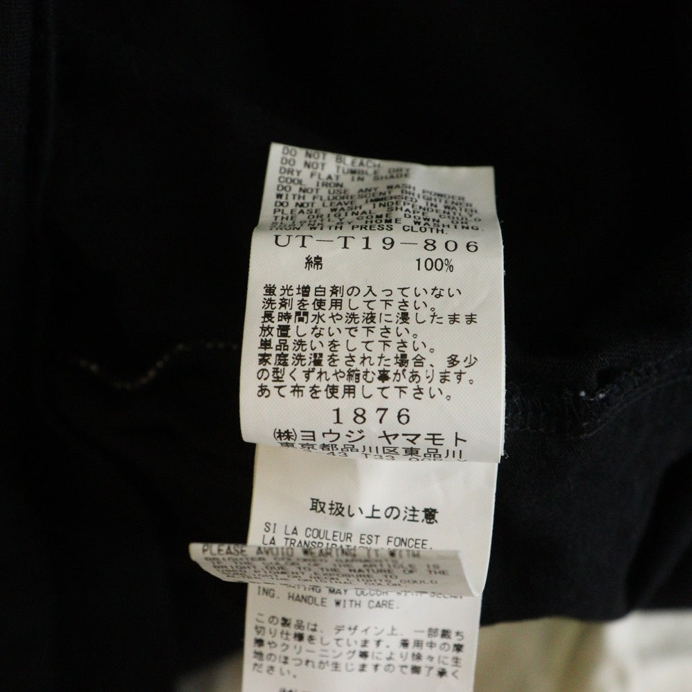 s'yte(サイト) 25SS TRIPLE LAYERED トリプル レイヤード クルーネック 半袖Tシャツ カットソー ブラック UT-T19-806