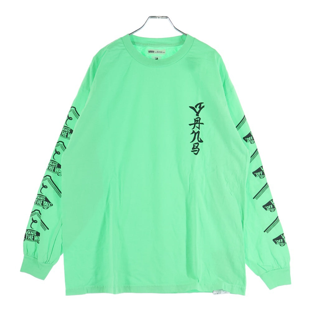 VANS(ヴァンズ) 2017 × Sasquatchfabrix × BEAMS L/S Tee サスクワッチ ファブリックス ビームス限定 クルーネック ロングスリーブ 長袖Tシャツ グリーン