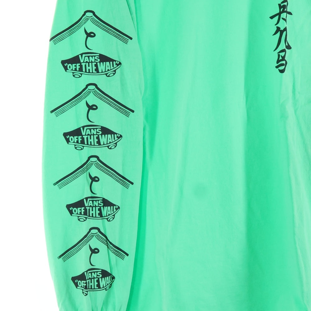 VANS(ヴァンズ) 2017 × Sasquatchfabrix × BEAMS L/S Tee サスクワッチ ファブリックス ビームス限定 クルーネック ロングスリーブ 長袖Tシャツ グリーン