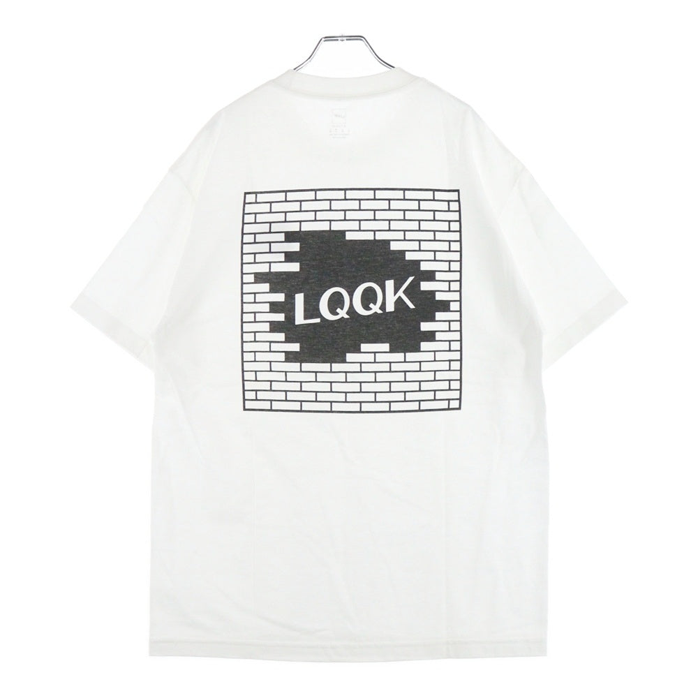 LQQK STUDIO(ルックスタジオ) BRICK LOGO S/S TEE ブリック ロゴ クルーネック 半袖Tシャツ カットソー ホワイト