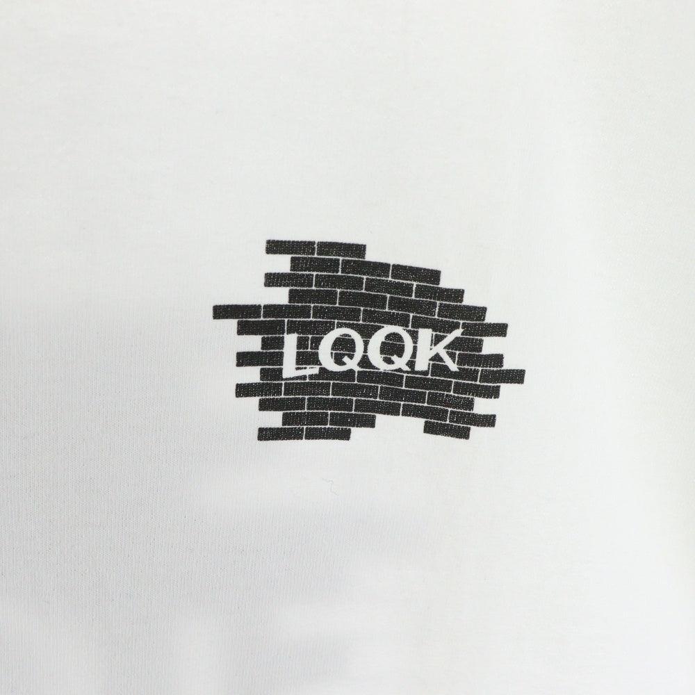LQQK STUDIO(ルックスタジオ) BRICK LOGO S/S TEE ブリック ロゴ クルーネック 半袖Tシャツ カットソー ホワイト