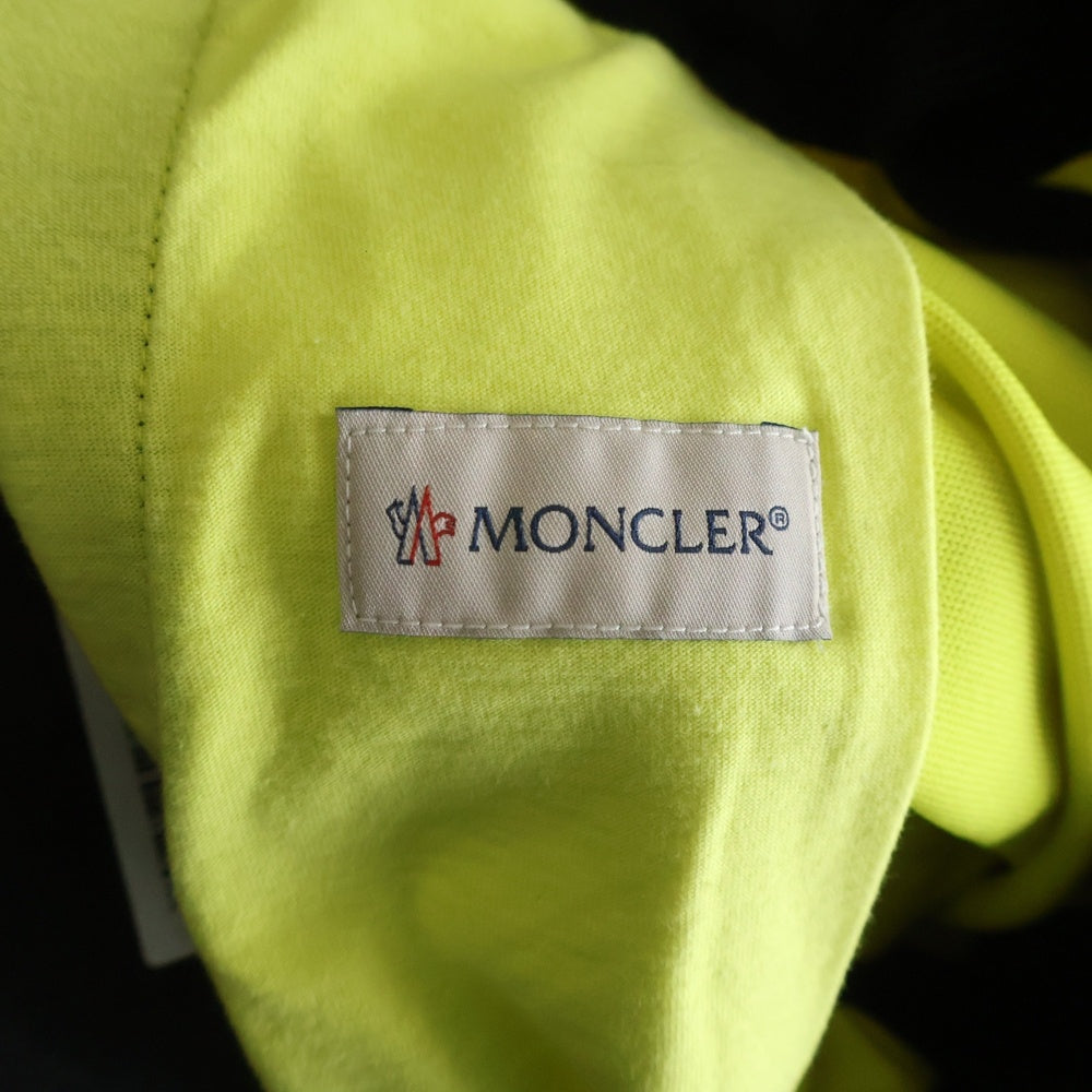 MONCLER(モンクレール) 23AW × adidas SWEAT BOTTOM アディダス サイドライン ナイロン切り替え ジョガー トラックパンツ イエロー/ブラック I209S8H00001 M2291