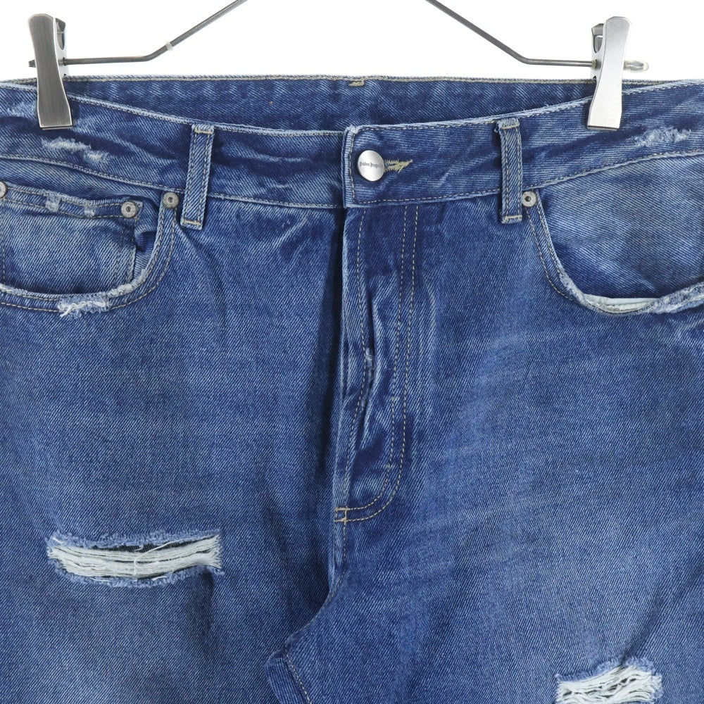 Palm Angels(パームエンジェルス) 22AW Flame Print Regular Jeans フレイムプリント レギュラー デニムパンツ ジーンズ インディゴ PMYA012F22DEN007