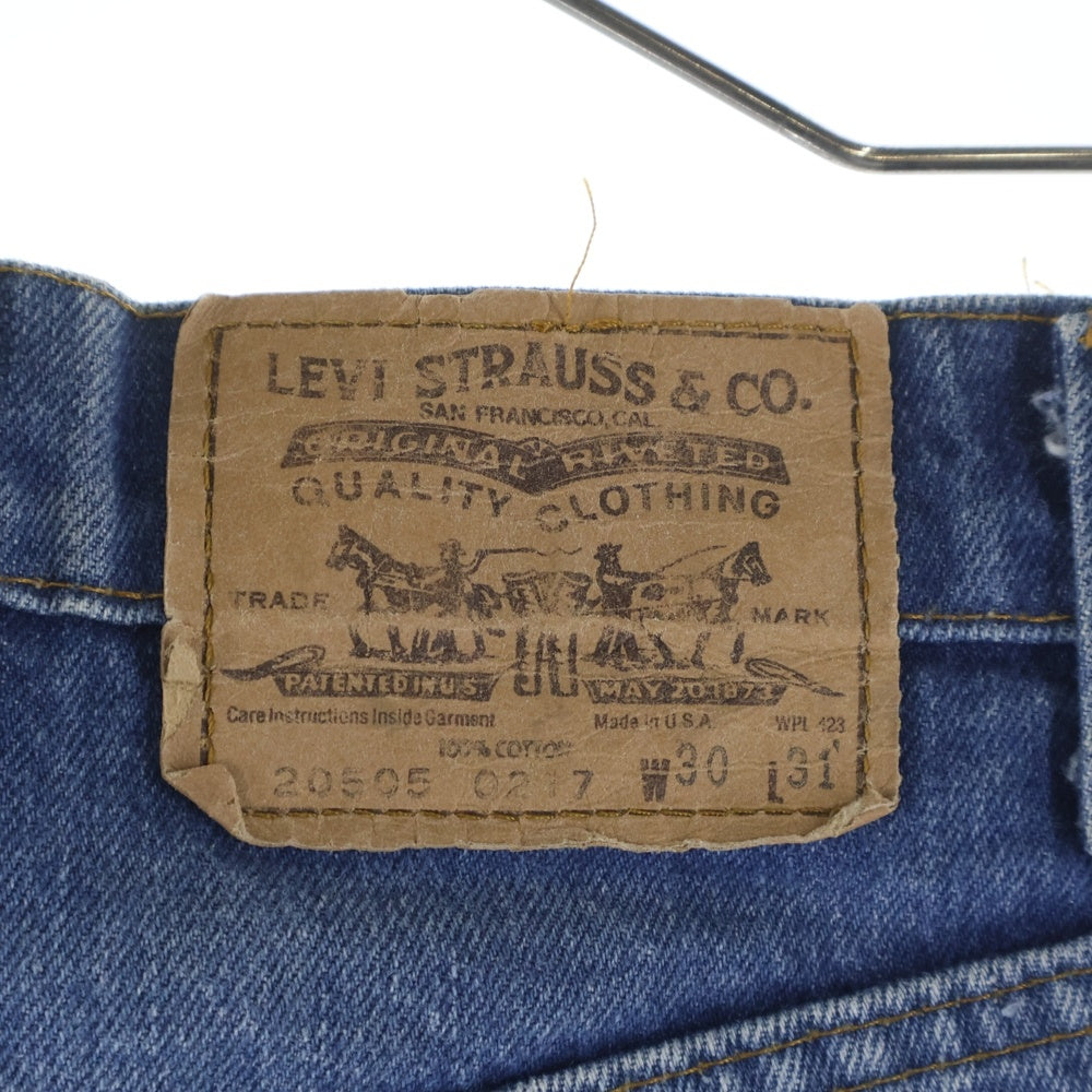 Levi's(リーバイス) 80's VINTAGE USA製 505 ボタン裏542 オレンジタブ ジップフライ デニムパンツ インディゴ