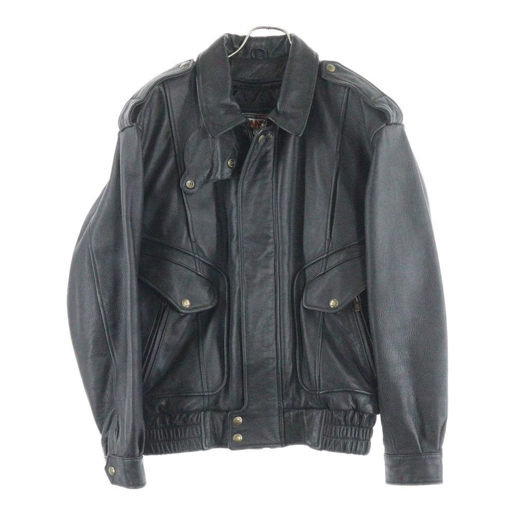 NO BRAND(ノーブランド) NANKAI 南海部品 着脱ライナー シングルライダース レザージャケット ブラック