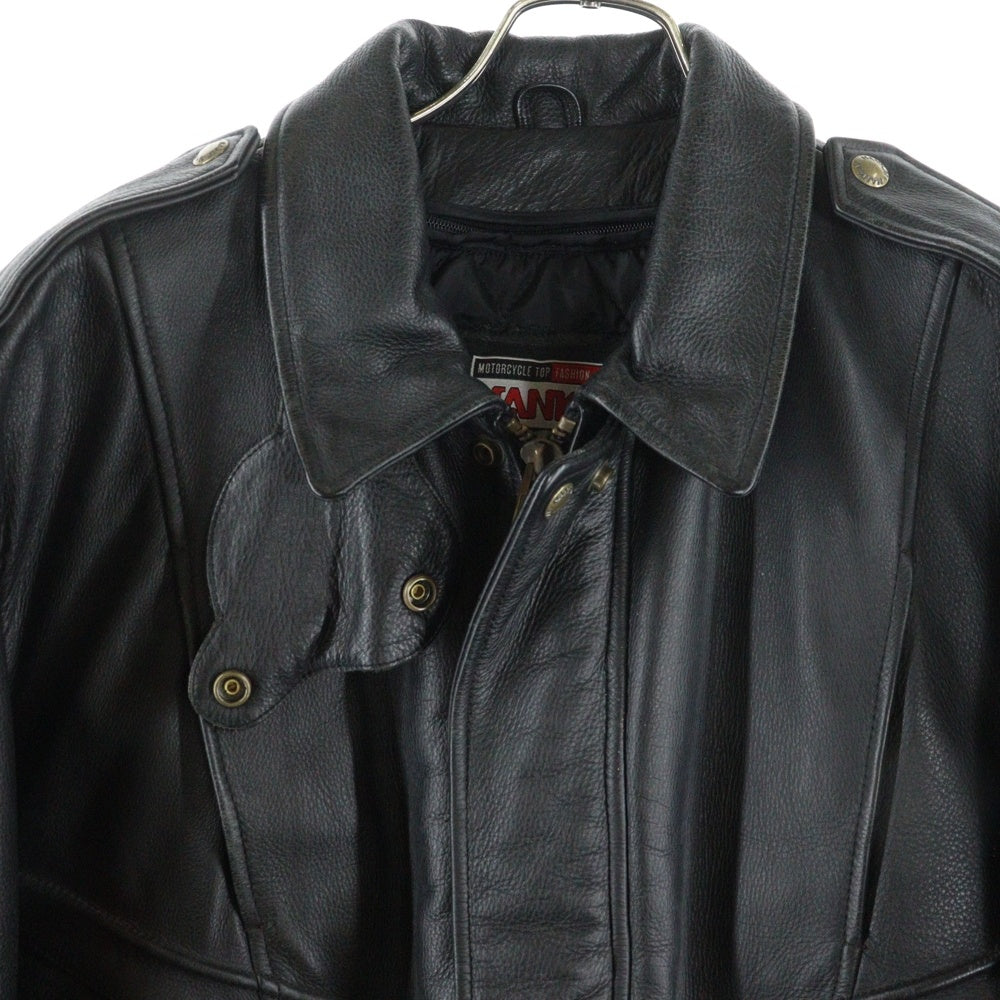 NO BRAND(ノーブランド) NANKAI 南海部品 着脱ライナー シングルライダース レザージャケット ブラック