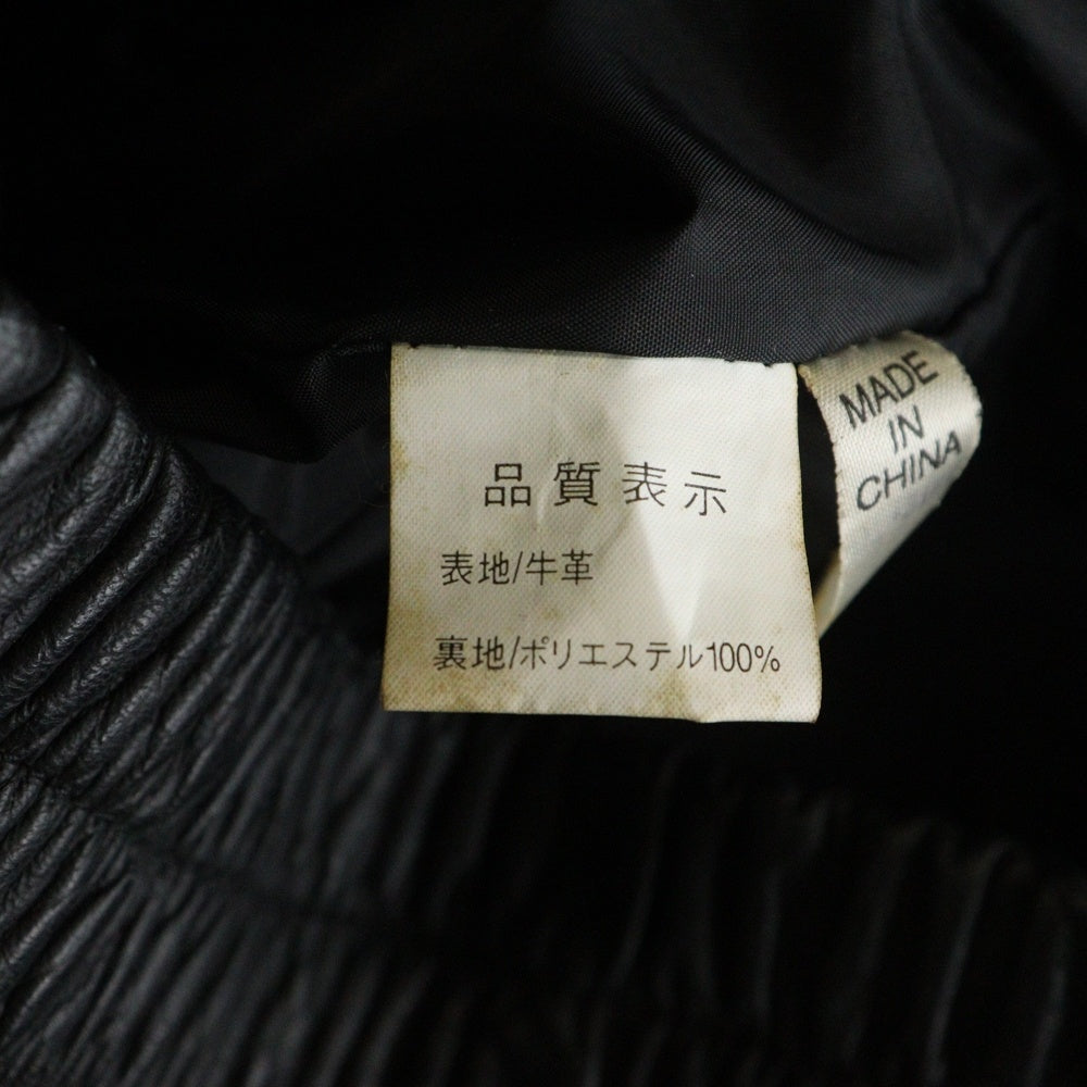 NO BRAND(ノーブランド) NANKAI 南海部品 着脱ライナー シングルライダース レザージャケット ブラック