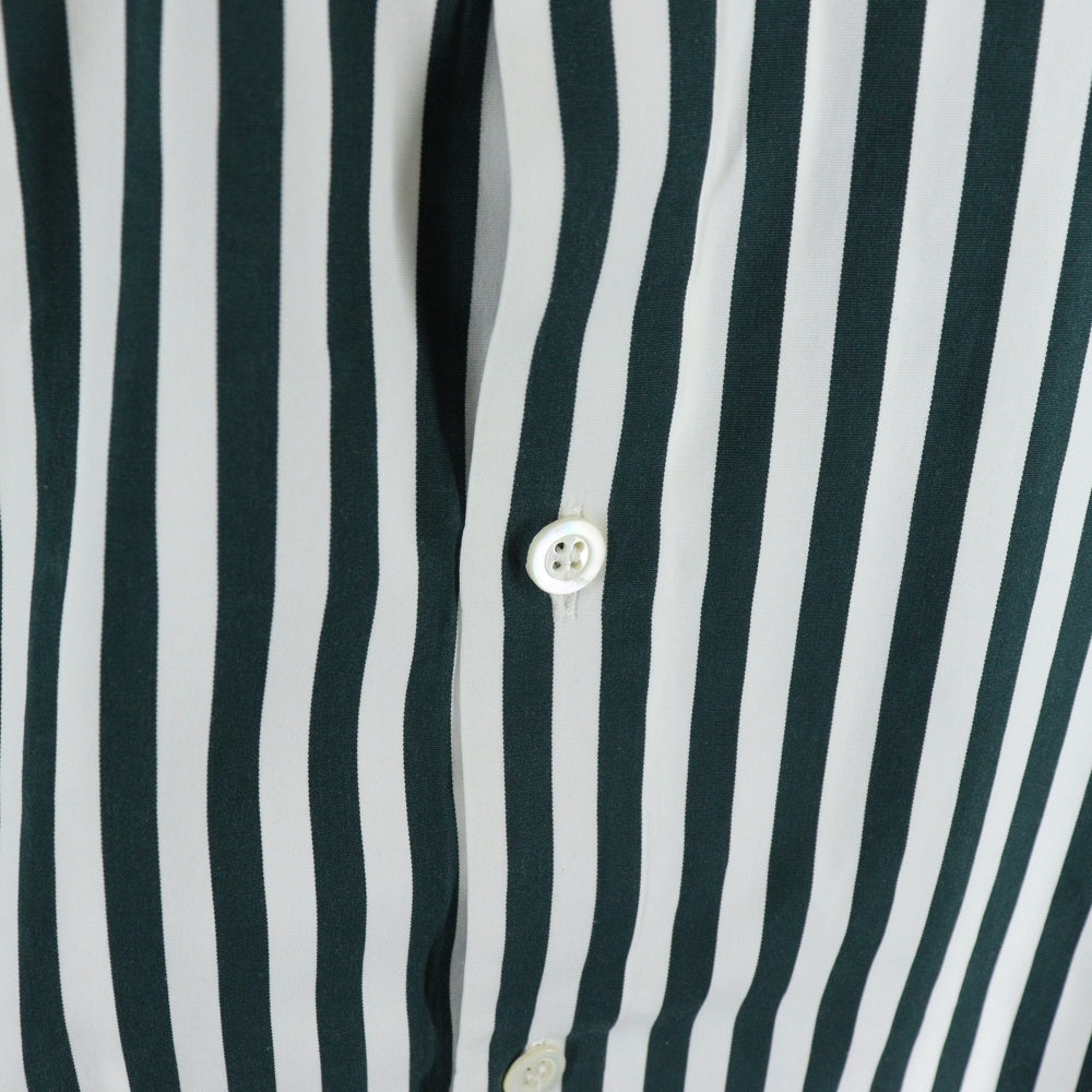 Maison Margiela(メゾンマルジェラ) 21AW STRIPE SHIRT ストライプ長袖シャツ ホワイト/ブラック S50DL0487 S54191
