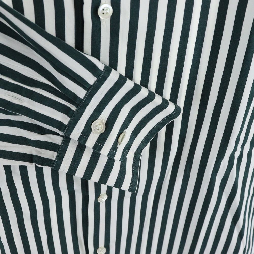 Maison Margiela(メゾンマルジェラ) 21AW STRIPE SHIRT ストライプ長袖シャツ ホワイト/ブラック S50DL0487 S54191