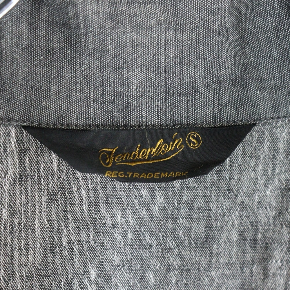 TENDERLOIN(テンダーロイン) ハイネック シャンブレーシャツ 長袖シャツ グレー