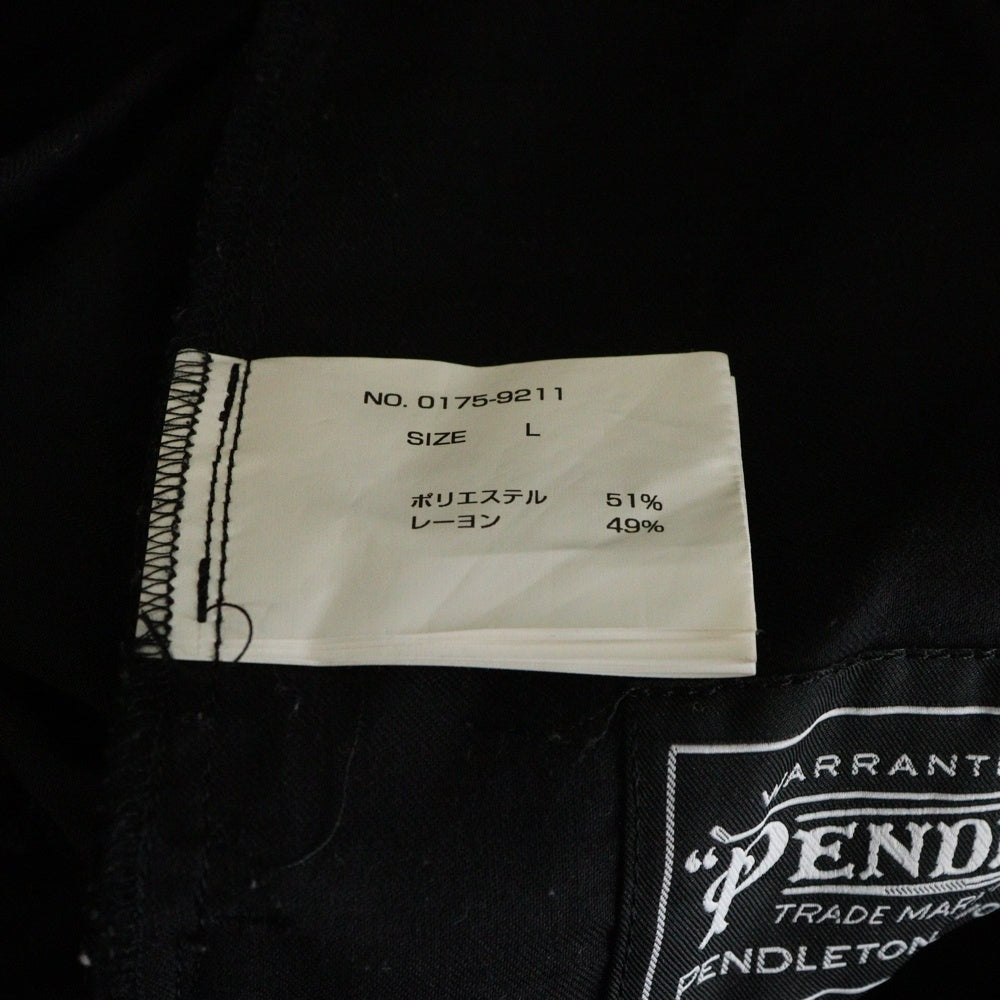 PENDLETON(ペンドルトン) シヌック総柄 レーヨン リラックスパンツ ブラック