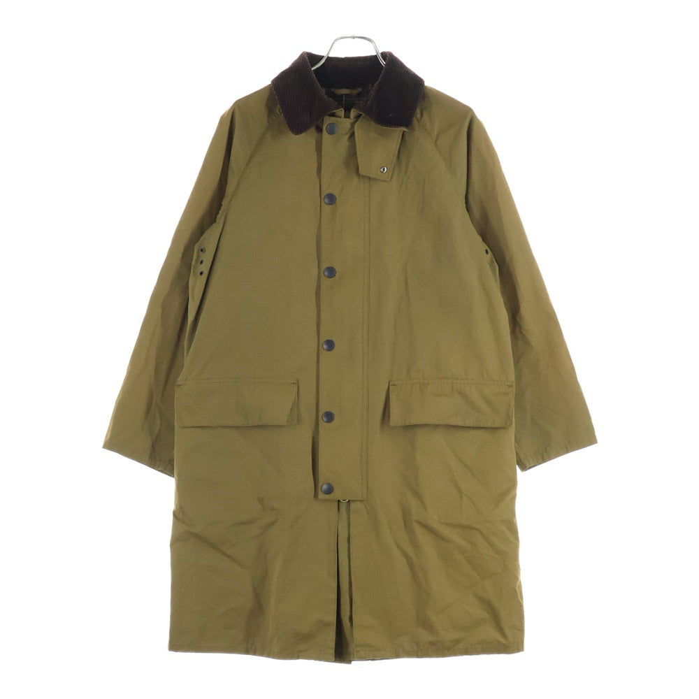 Barbour(バブアー) NEW BURGHLEY PEACH バーレー ピーチ オイルドジャケット ロングコート ブラウン 2001120