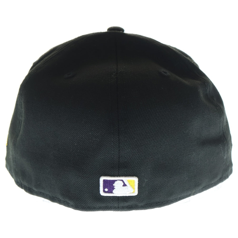 NEW ERA(ニューエラ) ロサンゼルス ドジャース 60周年記念 ロゴ刺繍 6パネルベースボールキャップ 帽子 ブラック