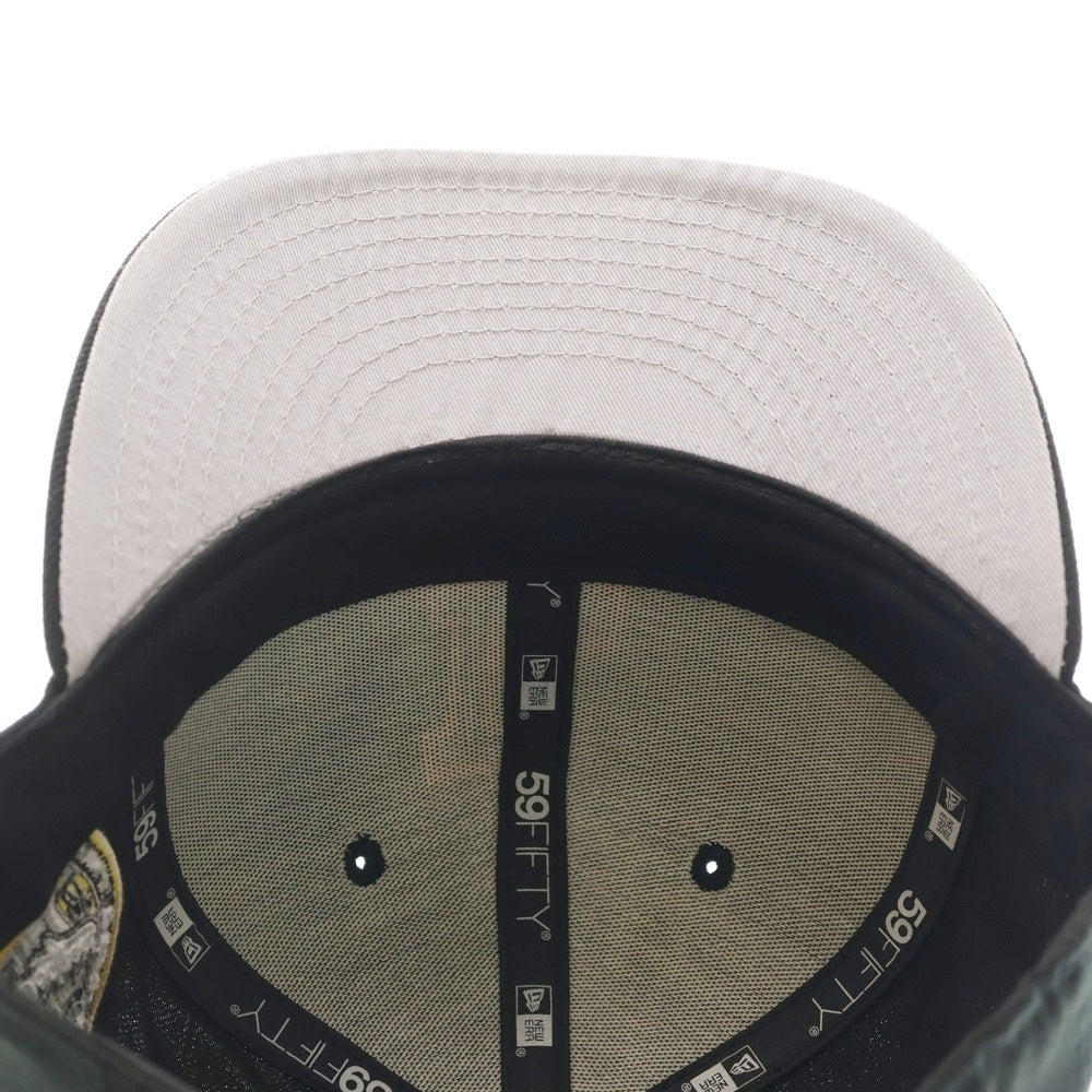 NEW ERA(ニューエラ) ロサンゼルス ドジャース 60周年記念 ロゴ刺繍 6パネルベースボールキャップ 帽子 ブラック