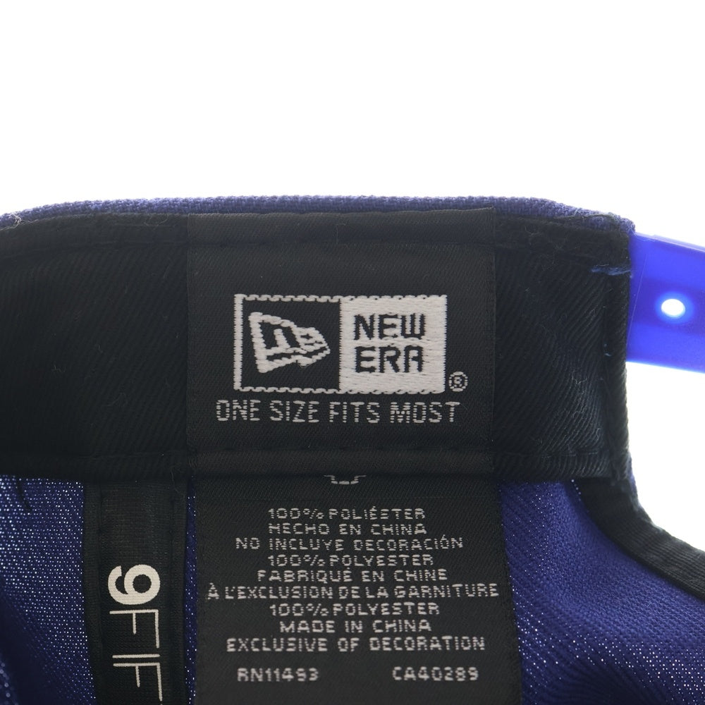 NEW ERA(ニューエラ) ロサンゼルス ドジャース 60周年記念 ロゴ刺繍 6パネルベースボールキャップ 帽子 ブルー