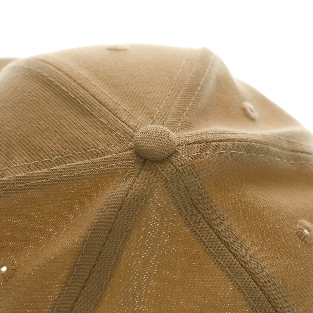 NEW ERA(ニューエラ) ロサンゼルス ドジャース 60周年記念 ロゴ刺繍 6パネルベースボールキャップ 帽子 ベージュ