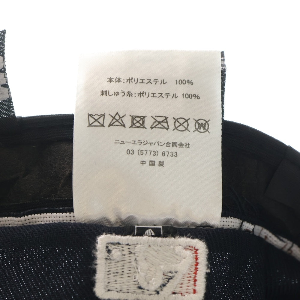 NEW ERA(ニューエラ) ボストンレッドソックス ロゴ刺繍 6パネルベースボールキャップ 帽子 ネイビー