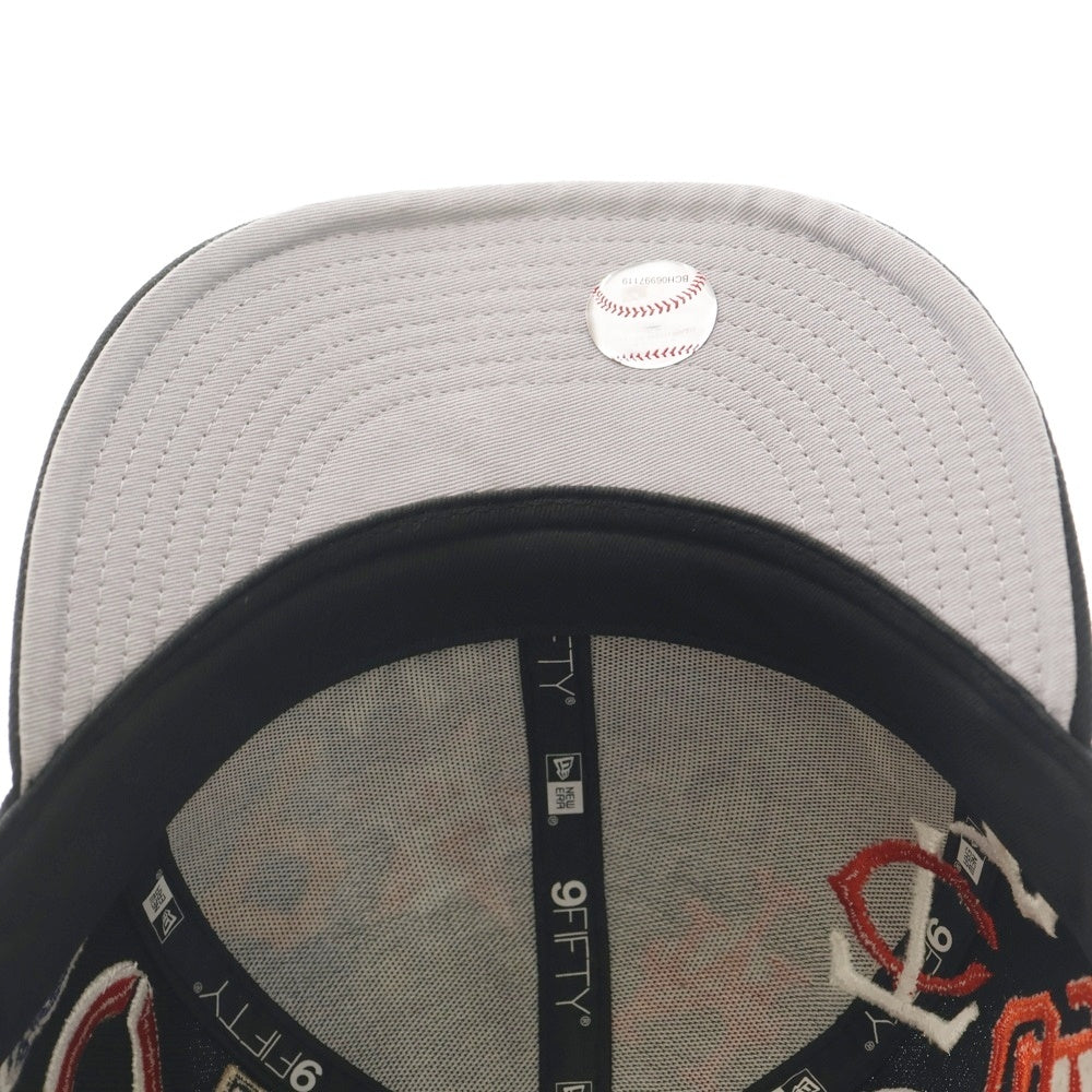 NEW ERA(ニューエラ) MLB チームロゴ オールオーバー ロゴ刺繍 6パネルベースボールキャップ 帽子 マルチ