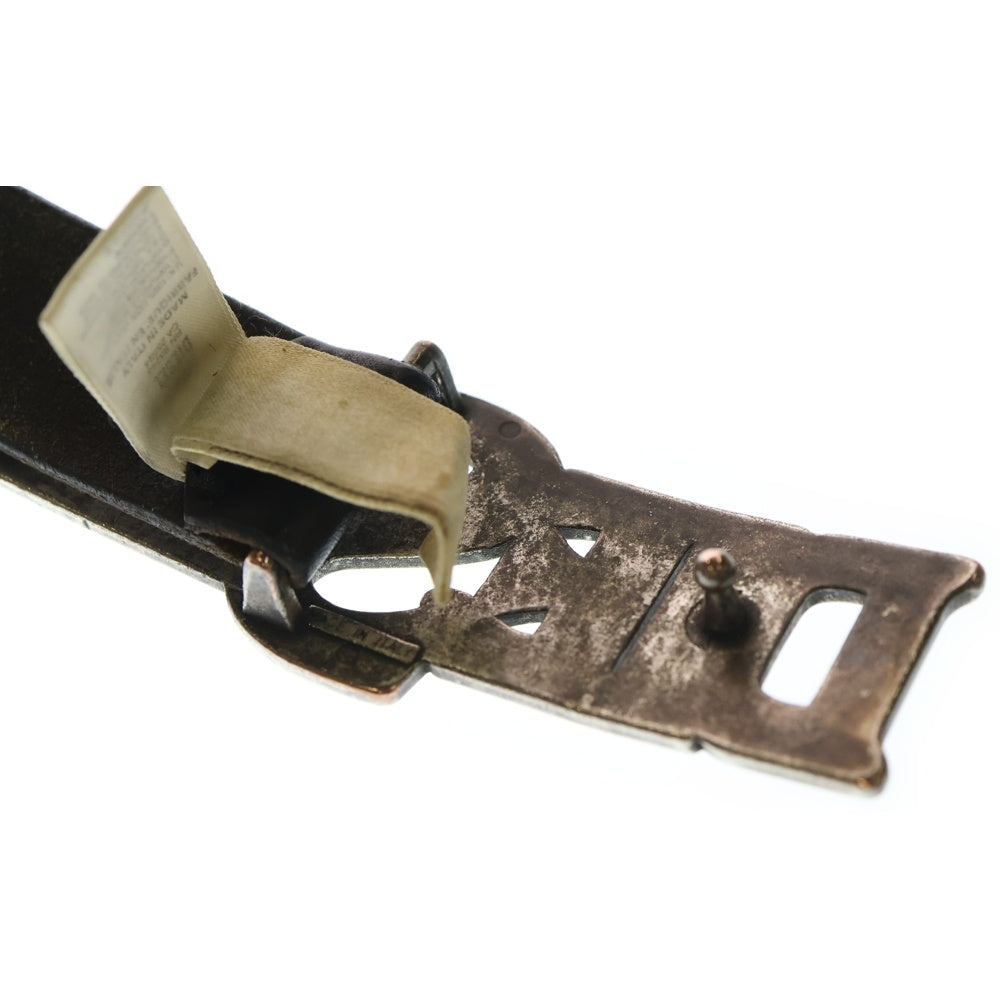 DIESEL(ディーゼル) ロゴバックルベルト レザー ブラック