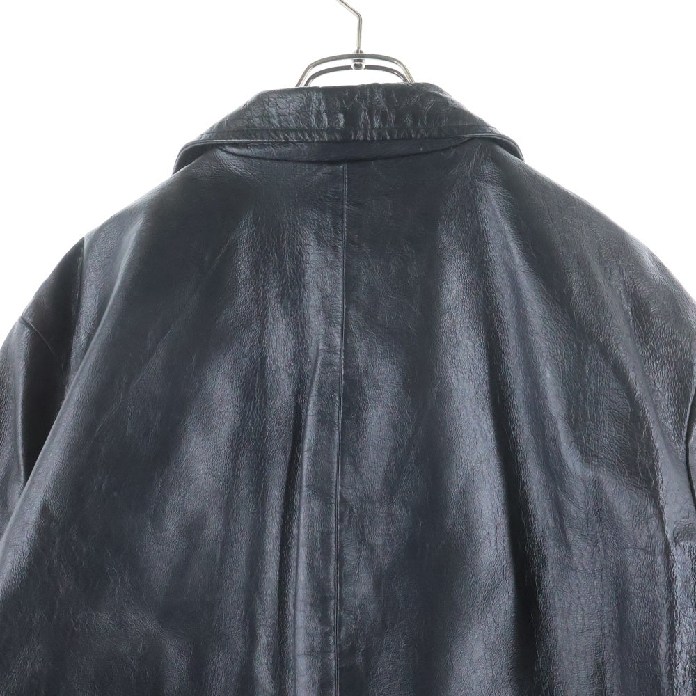DIESEL(ディーゼル) 90s レザーカーコート ジャケット ブラック