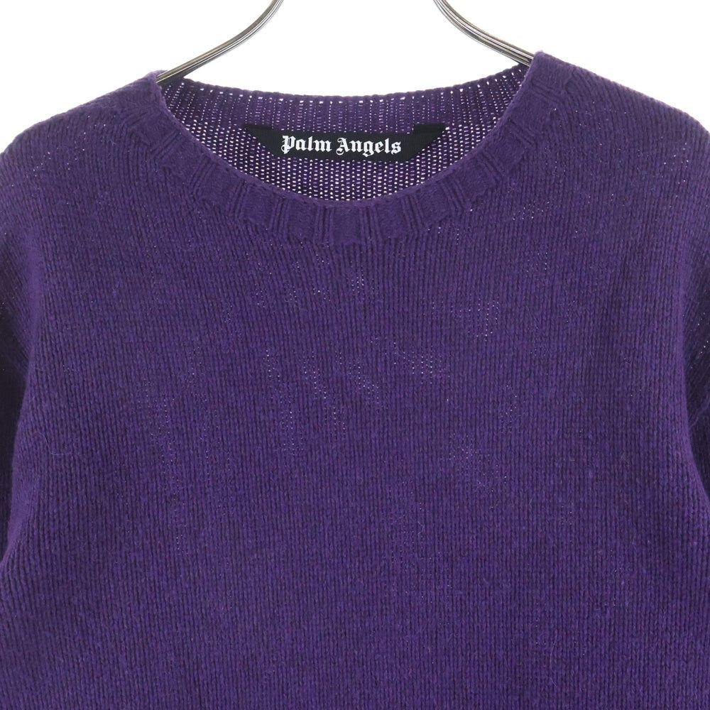 Palm Angels(パームエンジェルス) 20AW バックロゴラムウールニットセーター パープル PMHE027F20KNI001