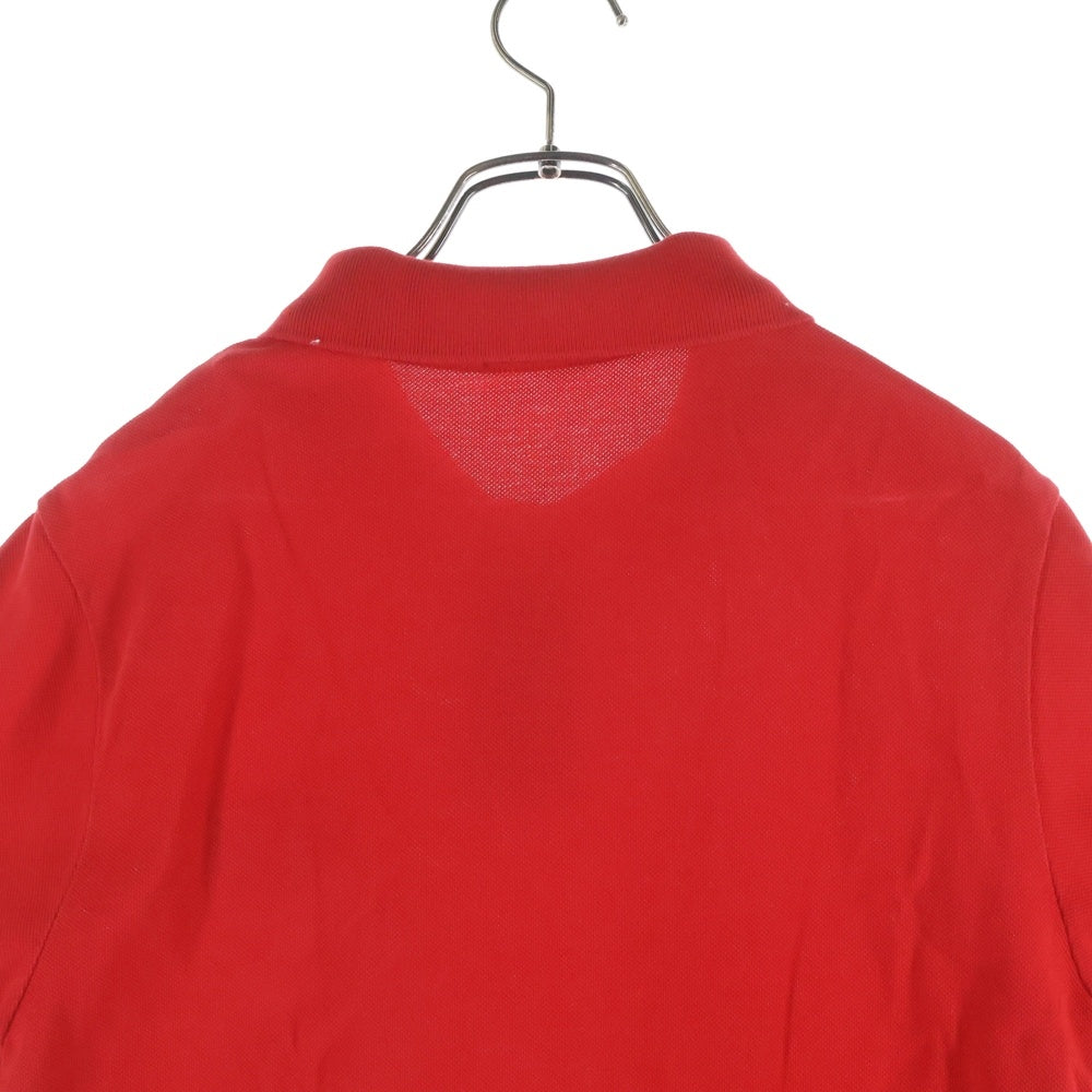 MONCLER(モンクレール) MAGLIA POLO MANICA CORTA サイドライン ロゴラバー 半袖 カットソー ポロシャツ レッド E10918321800 84556