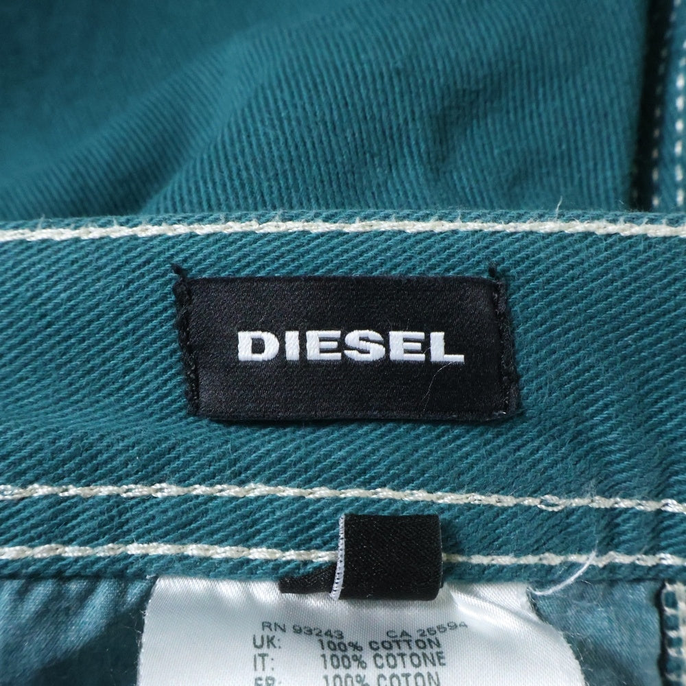 DIESEL(ディーゼル) デニム ワークパンツ グリーン RN93243 CA25594