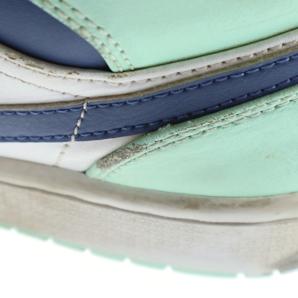 NIKE(ナイキ) AIR JORDAN 1 MID BLUE MINT エアジョーダン 1 ブルーミント ミッドカットスニーカー ホワイト/ブルー US7.5/25.5cm 554724-413
