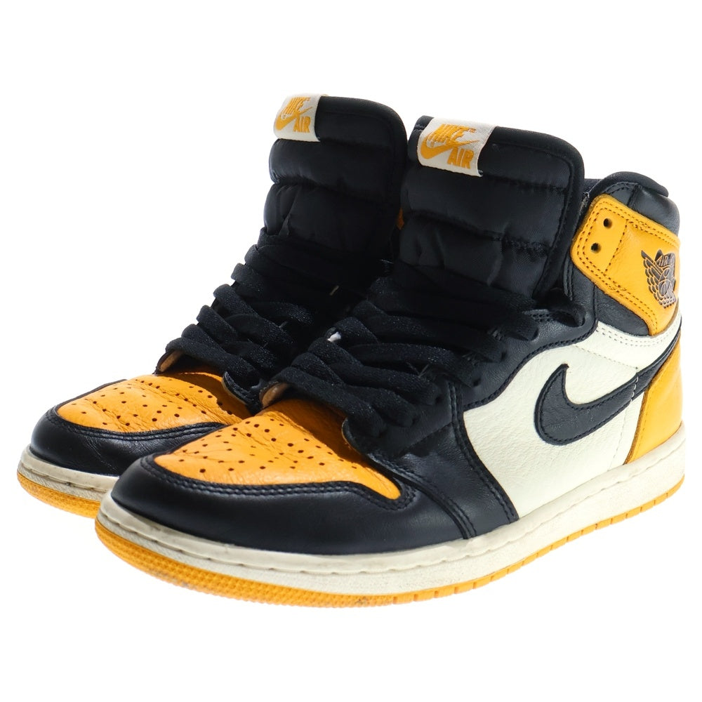 NIKE(ナイキ) AIR JORDAN1 RETRO HIGH OG エアジョーダン1 タクシー ハイカットスニーカー イエロー US7.5/25.5cm 555088-711