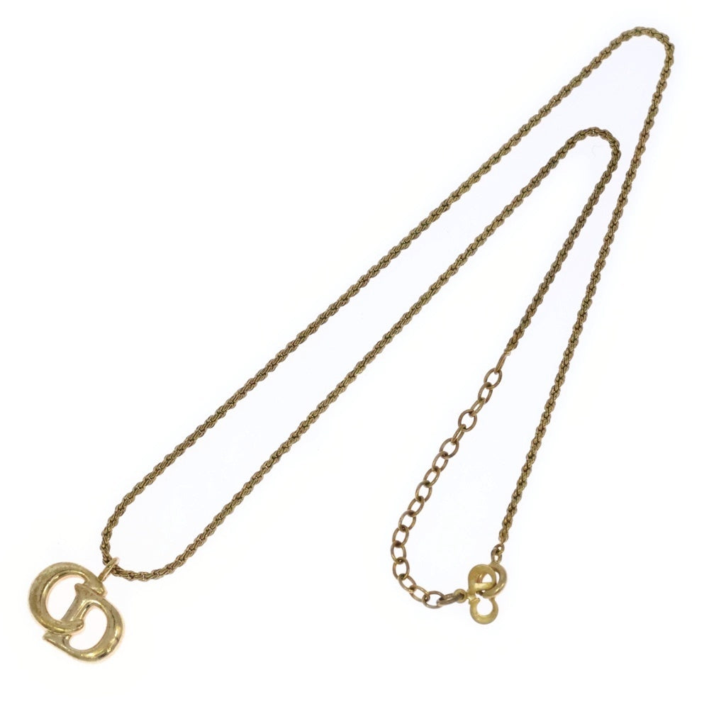 Christian Dior(クリスチャンディオール) CD ロゴネックレス ゴールド