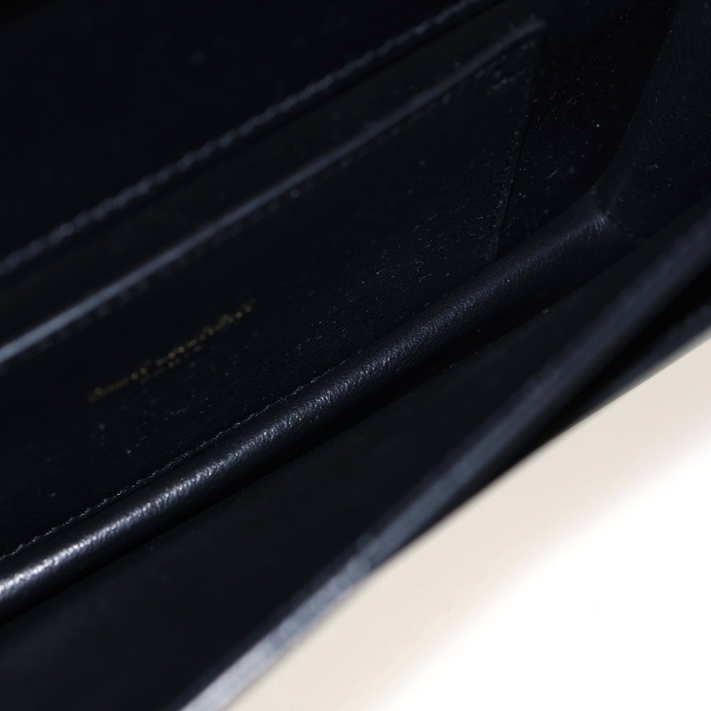 SAINT LAURENT PARIS(サンローランパリ) 25AW SUNSET CLUTCH サンセット ブラックレザー チェーンショルダーバッグ クラッチバッグ ブラック 810997 レディース