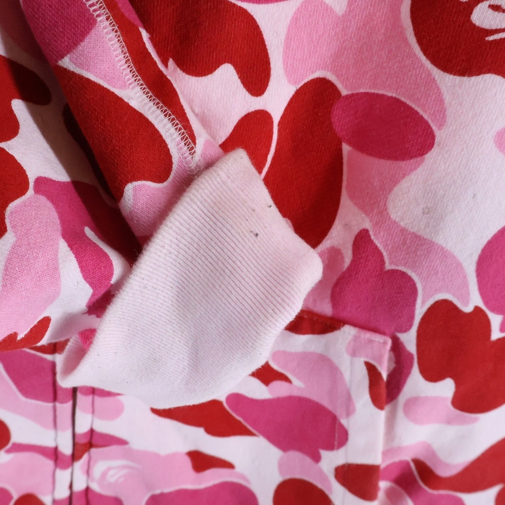 A BATHING APE(アベイシングエイプ) Camo Crystal Stone Shark Full Zip Hoodie カモ クリスタル ストーン シャークフルジップ フーデイー ピンク 001ZPL301008M