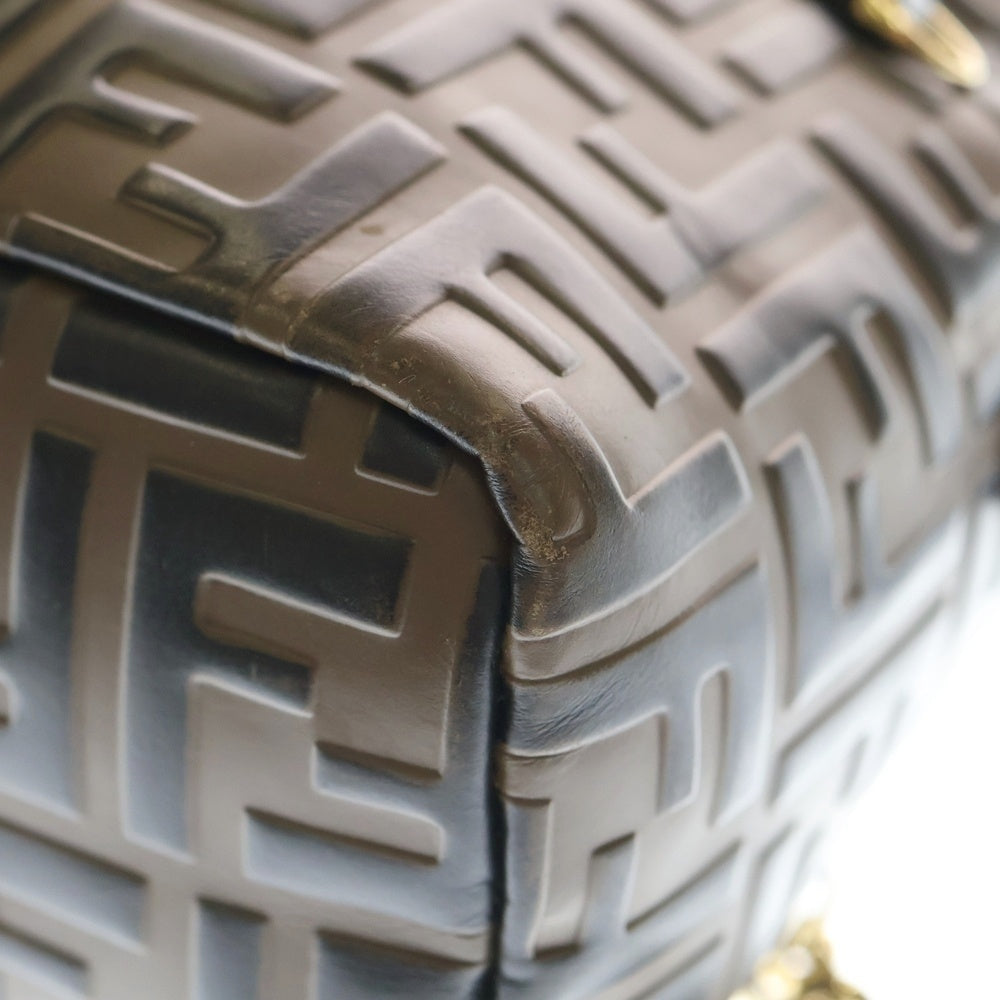 FENDI(フェンディ) ズッカ バイザウェイ レザー バックパック ブラウン