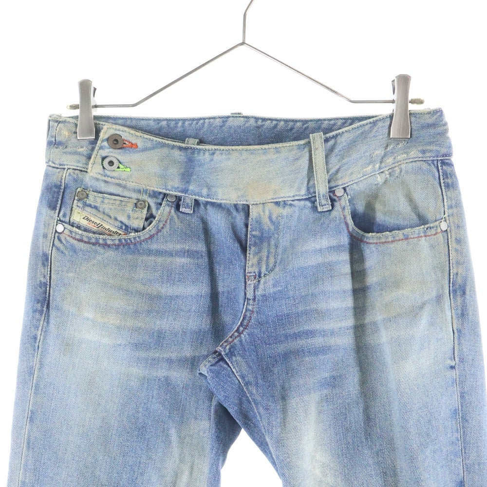 DIESEL(ディーゼル) ディストレスト ダメージ加工 ブーツカットデニム インディゴ