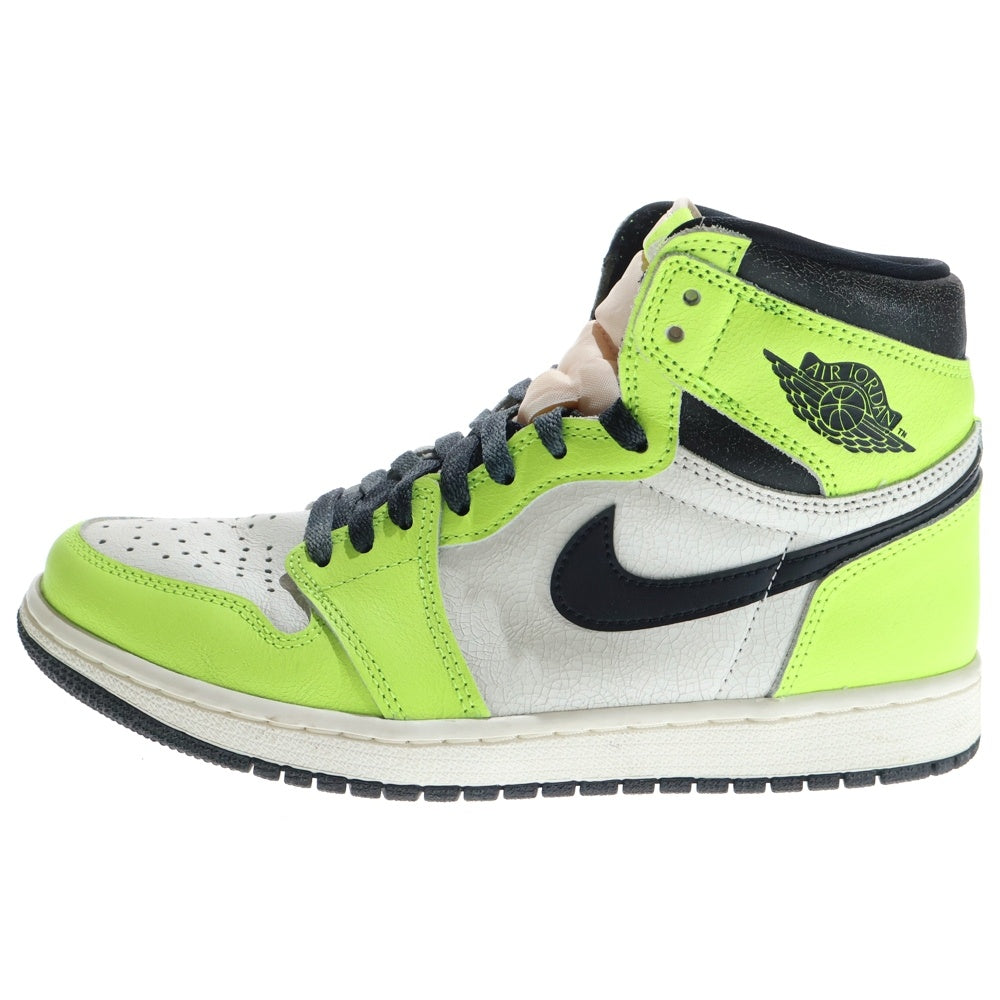 NIKE(ナイキ) AIR JORDAN1 HIGH OG VOLT エアジョーダン1 ボルト ハイカットスニーカー イエロー US8/26m 555088-702