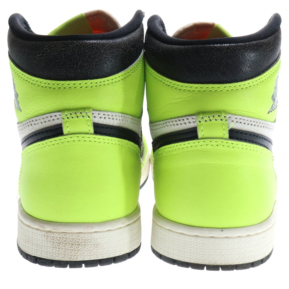 NIKE(ナイキ) AIR JORDAN1 HIGH OG VOLT エアジョーダン1 ボルト ハイカットスニーカー イエロー US8/26m 555088-702