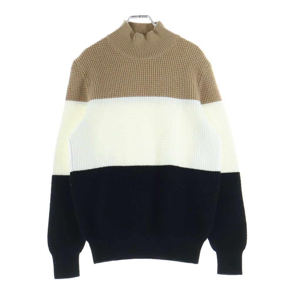 HUGO BOSS(ヒューゴボス) ストラクチャード コットン モックネック ニット セーター マルチ