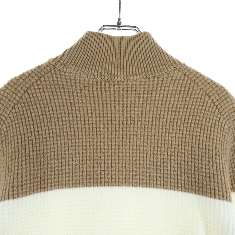 HUGO BOSS(ヒューゴボス) ストラクチャード コットン モックネック ニット セーター マルチ