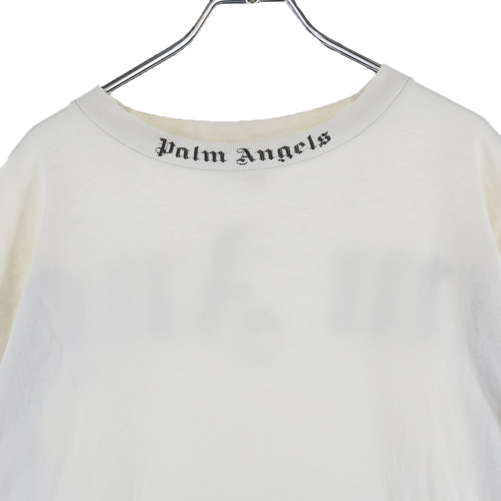 Palm Angels(パームエンジェルス) CLASSIC LOGO OVER TEE クラシックロゴプリント Tシャツ ホワイト PMAB001S19413007