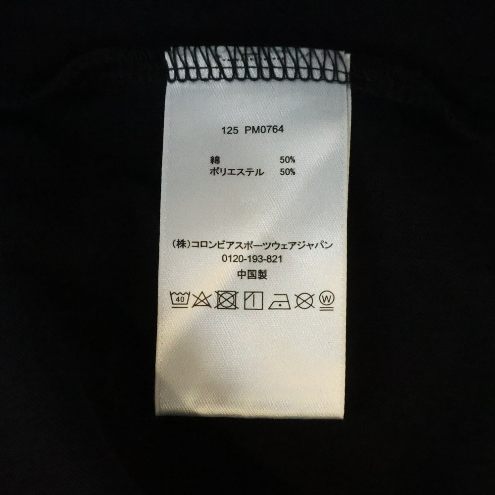 Columbia(コロンビア) ロゴプリント クルーネック長袖Tシャツ カットソー ブラック