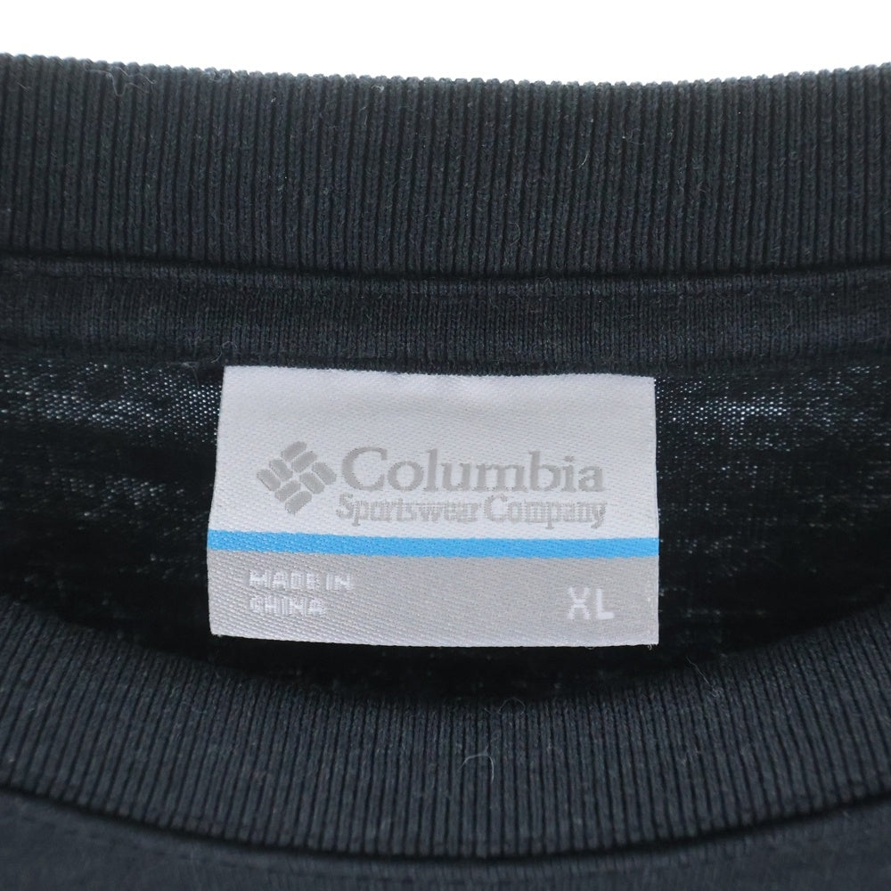 Columbia(コロンビア) バック ネイチャー プリント クルーネック半袖Tシャツ カットソー ブラック