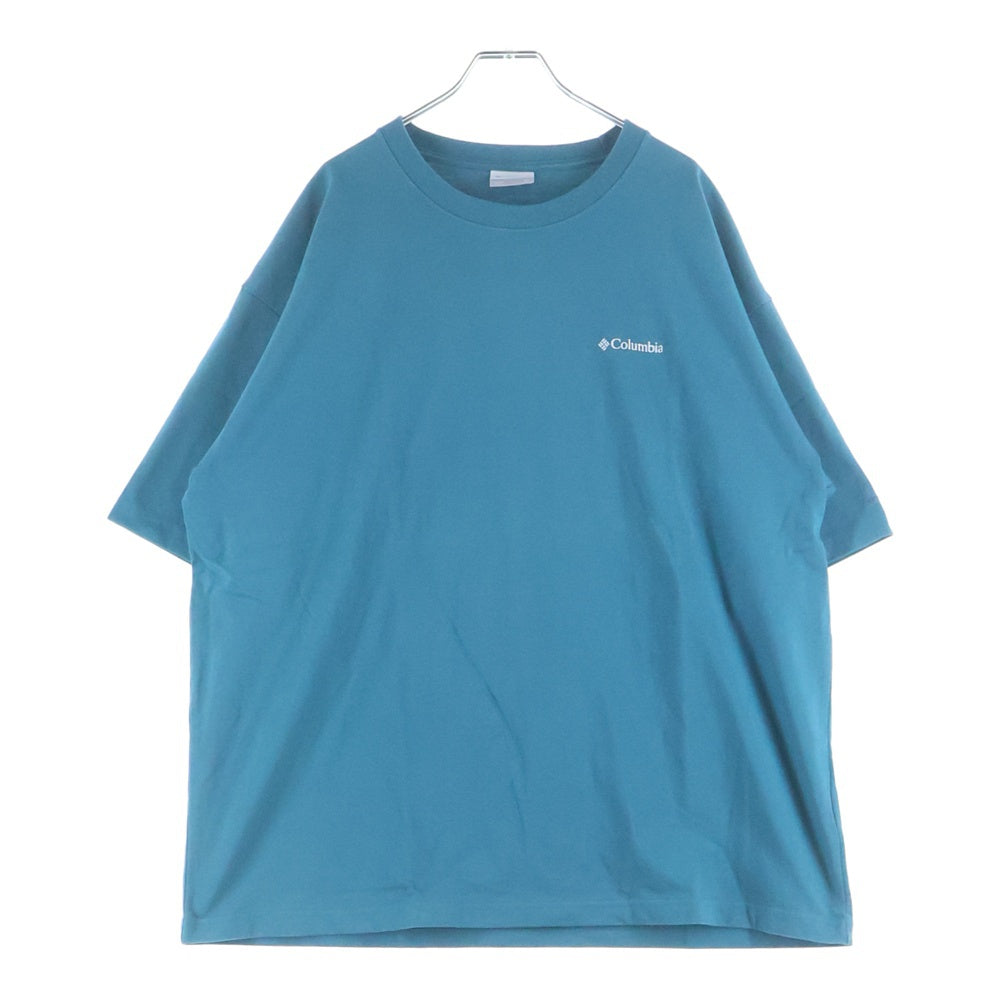 Columbia(コロンビア) バックマウンテン ロゴプリント クルーネック半袖Tシャツ カットソー グリーン