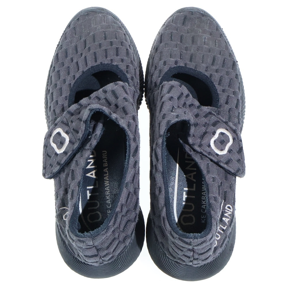 NO BRAND(ノーブランド) 【OUTLAND (アウトランド)】 RECOVERY SHOES BLACK リカバリー シューズ ローカットスニーカー ブラック