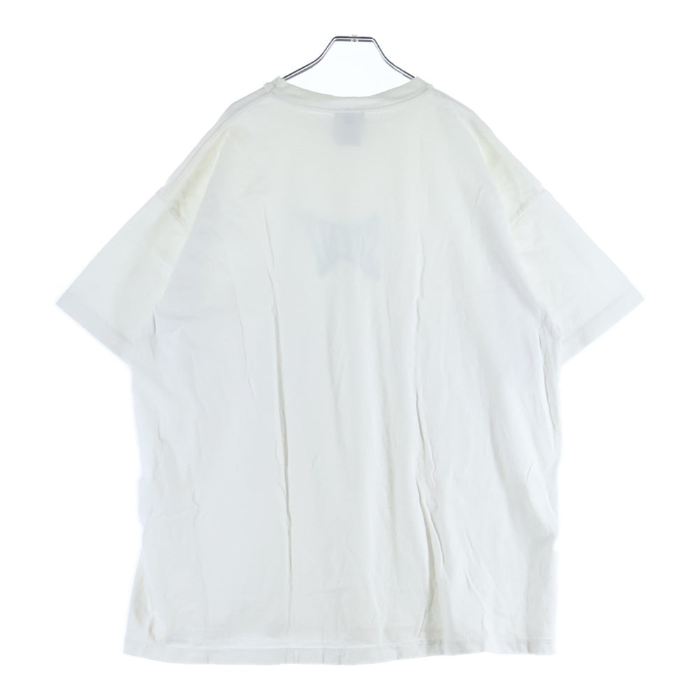 SAINT MICHAEL(セントマイケル) 24SS RIBON SAINT S/S Tee リボンセント クルーネック 半袖 Tシャツカットソー ホワイト SM-YS8-0000-012