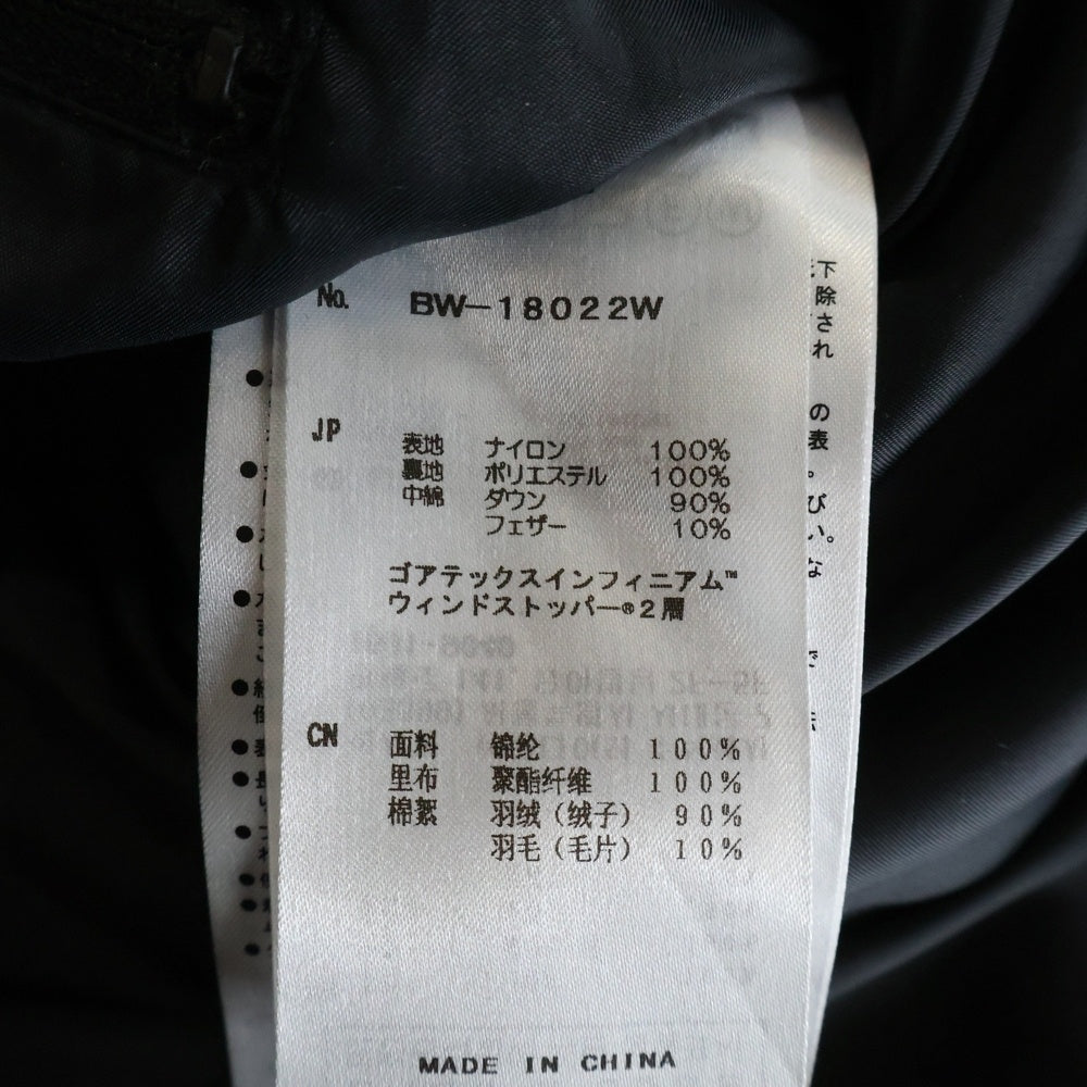 DAIWA PIER39(ダイワ ピアサーティナイン) GORE-TEX INFINIUM FIELD DOWN VEST ゴアテックス インフィニアム フィールド ダウンベスト ブラック BW-18022W