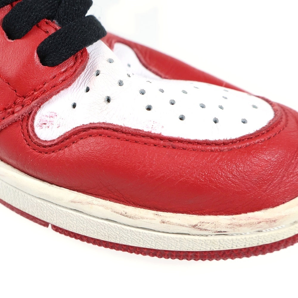 NIKE(ナイキ) 【観賞用 2015年製】 AIR JORDAN1 RETRO HIGH エアジョーダン1 シカゴ ハイカットスニーカー レッド/ホワイト US10/28cm 555088-101