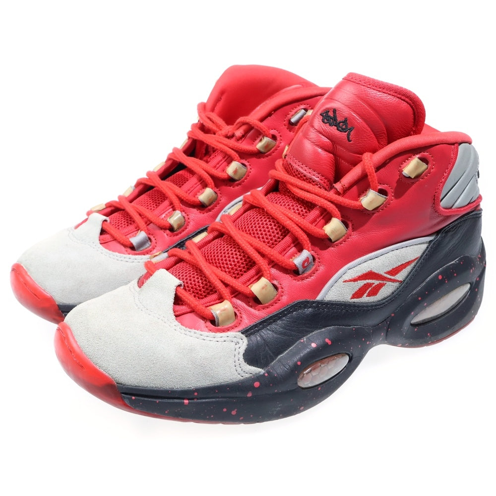 Reebok(リーボック) QUESTION MID アイバーソン クエスチョン ミッドカットスニーカー US10/28cm レッド/グレー V61040